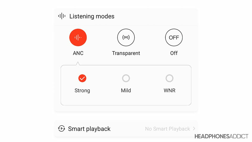 1MORE ComfoBuds Mini noise cancelling modes