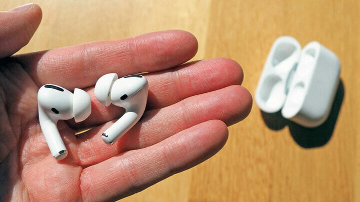 AirPods Pro in hands