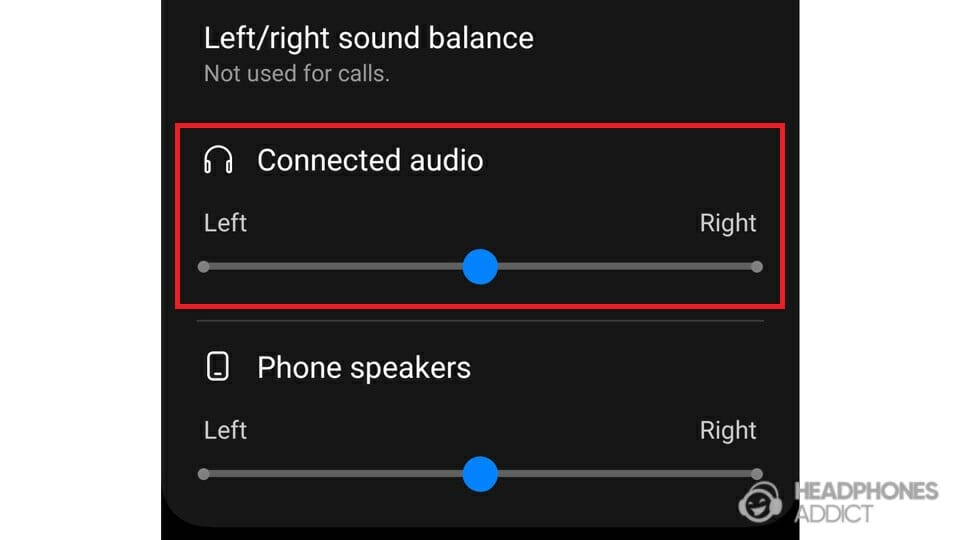 Android audio balance