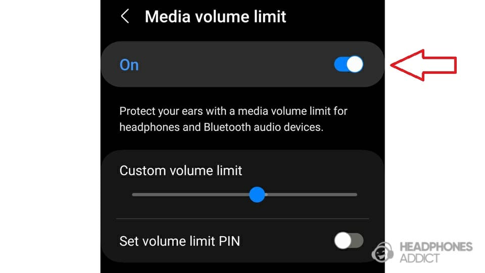 Android volume limit