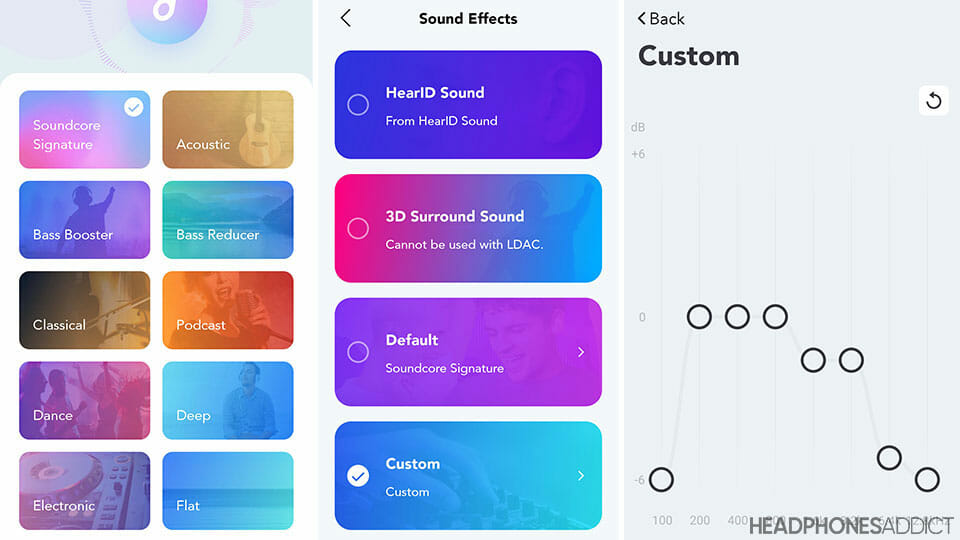 Anker Soundcore Liberty 3 Pro app sound settings