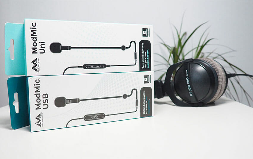 Antlion Audio ModMic Uni & USB in boxes