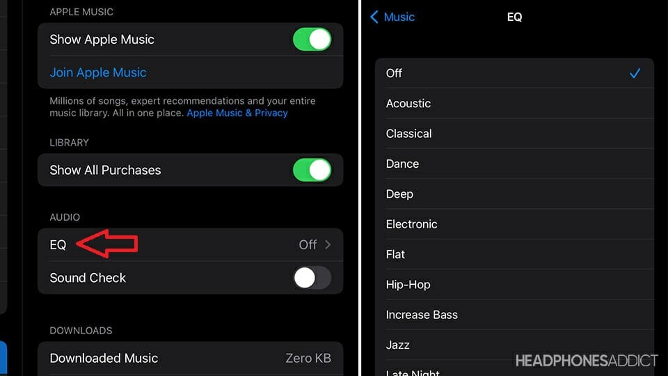 Apple Music EQ