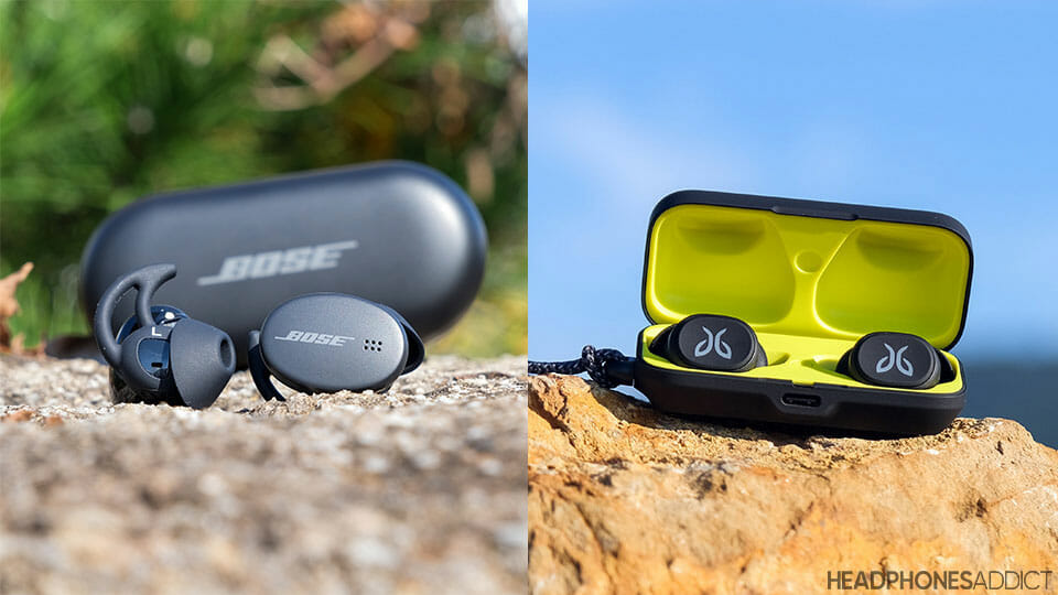 Bose Sport Earbuds vs. Jaybird Vista cases