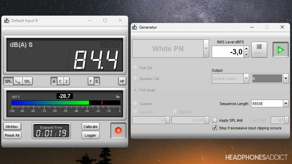 BuddyPhones POP Fun 85db measurement