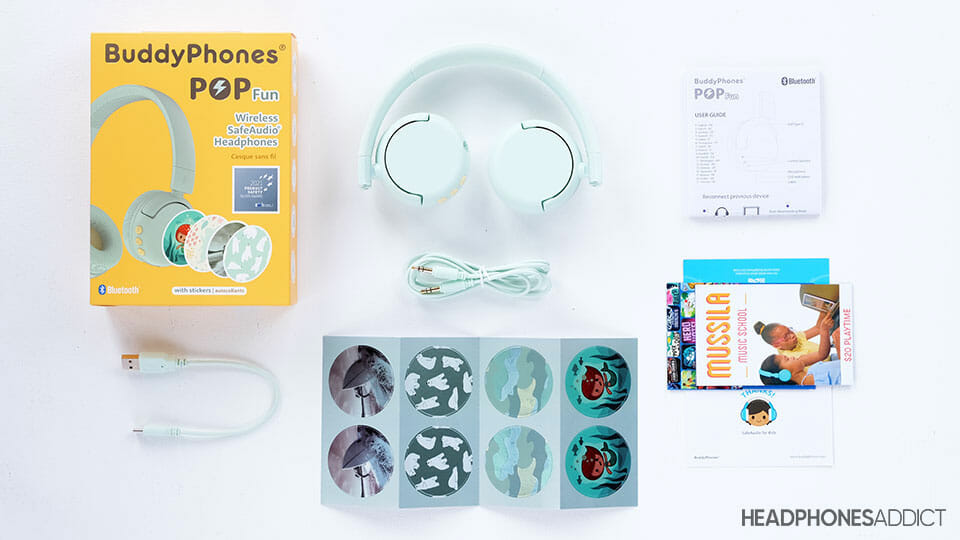 BuddyPhones POP Fun accessories