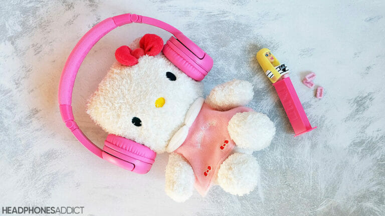 BuddyPhones Play+ on a plush toy