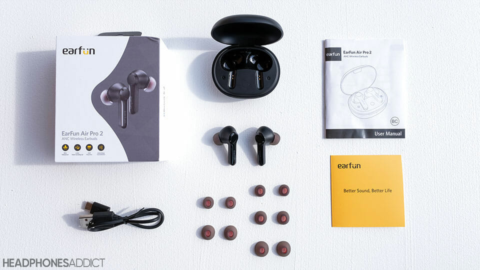 EarFun Air Pro 2 accessories