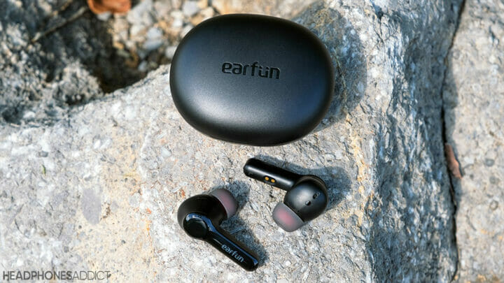 EarFun Air Pro 2 on a rock