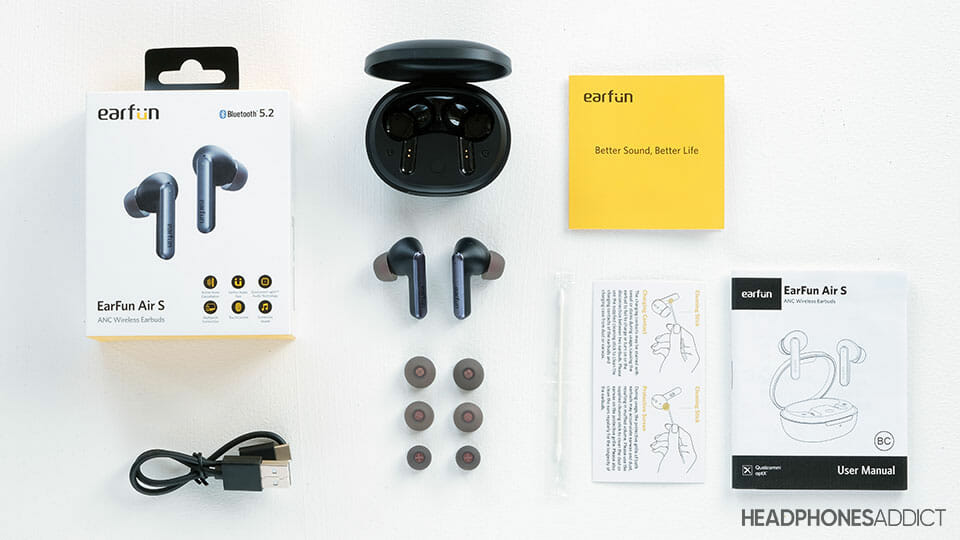 EarFun Air S accessories