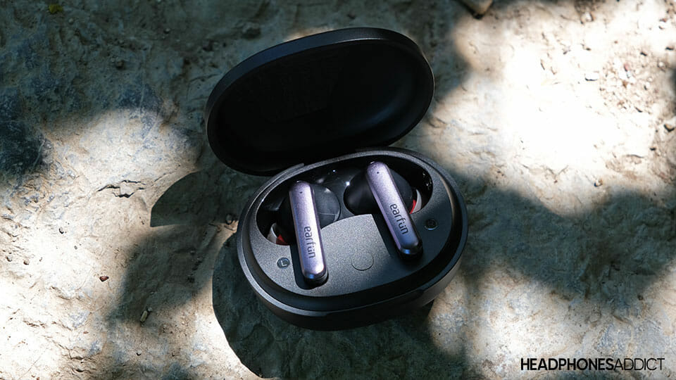 EarFun Air S earbuds in the case