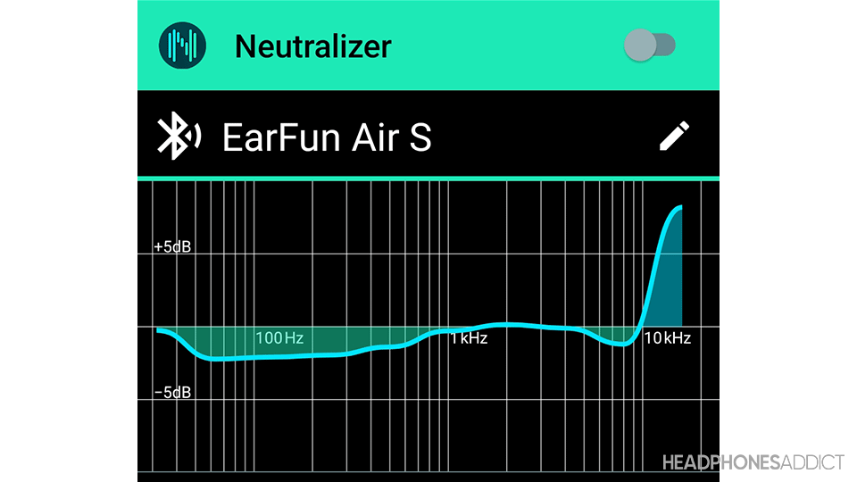 EarFun Air S neutralizer app