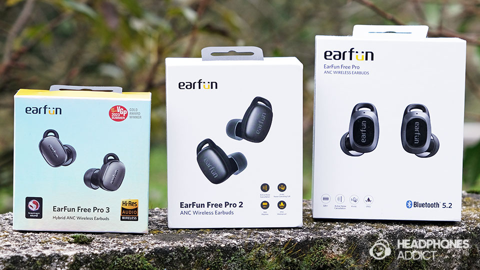 EarFun Free Pro 3 all boxes