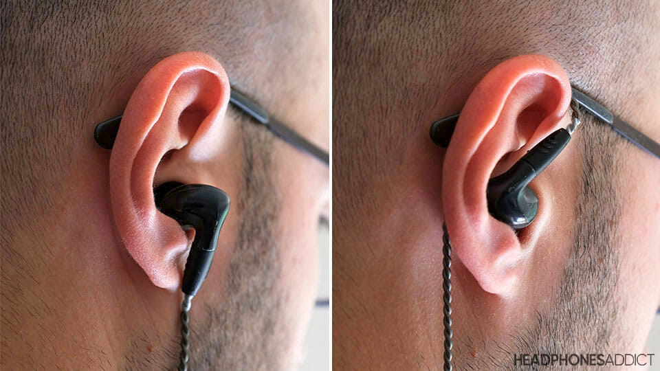 Earbuds wearing style