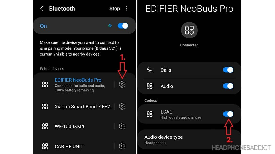 Edifier NeoBuds Pro enable LDAC