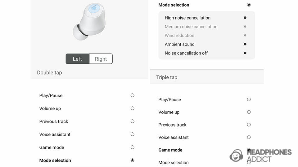 Edifier TWS1 Pro 2 custom controls