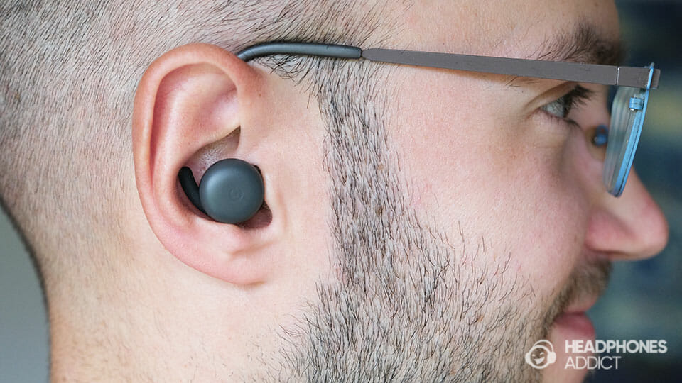 Google Pixel Buds A-Series in ears