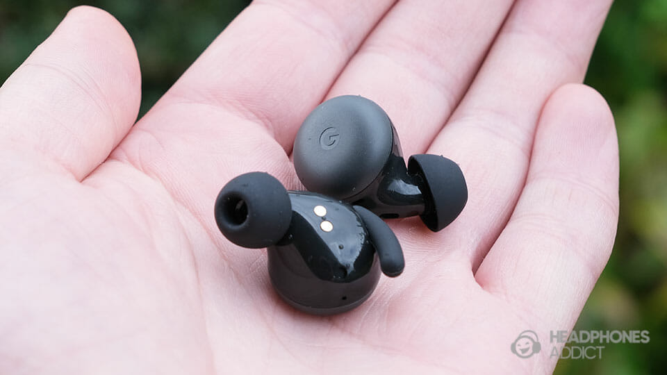 Google Pixel Buds A-Series in hands