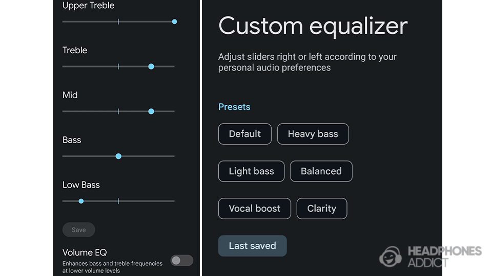 Google Pixel Buds Pro EQ settings