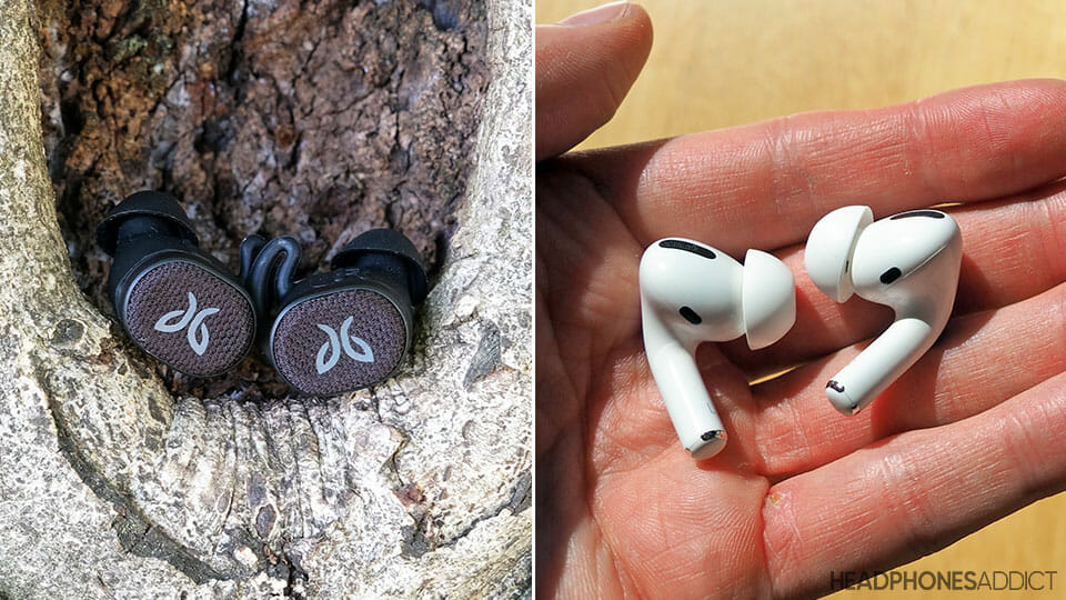 Jaybird Vista 2 vs Apple AirPods Pro both earbuds