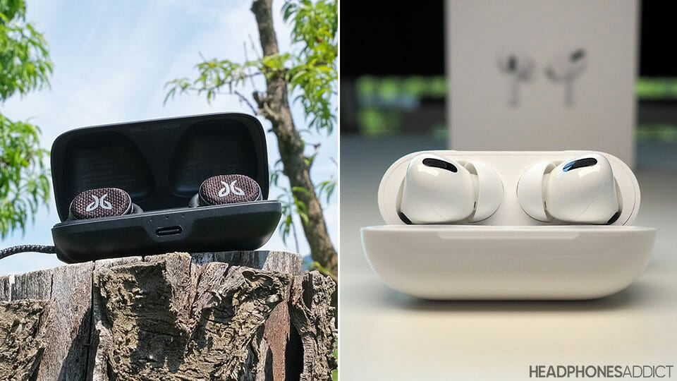 Jaybird Vista 2 vs Apple AirPods Pro cases