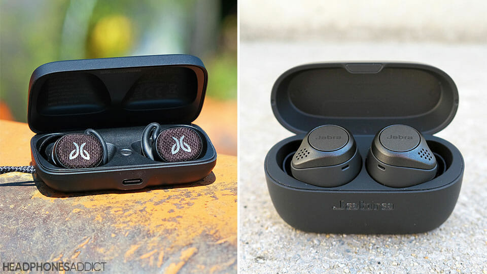 Jaybird Vista 2 vs Jabra Elite Active 75t cases