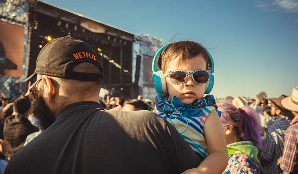 Kid with headphones