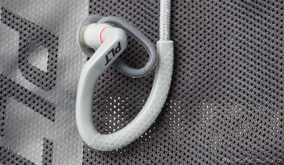 Plantronics earbuds with ear hooks and ear wings