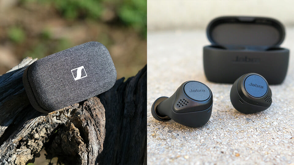 Sennheiser Momentum True Wireless 2 vs. Jabra Elite Active 75t exterior