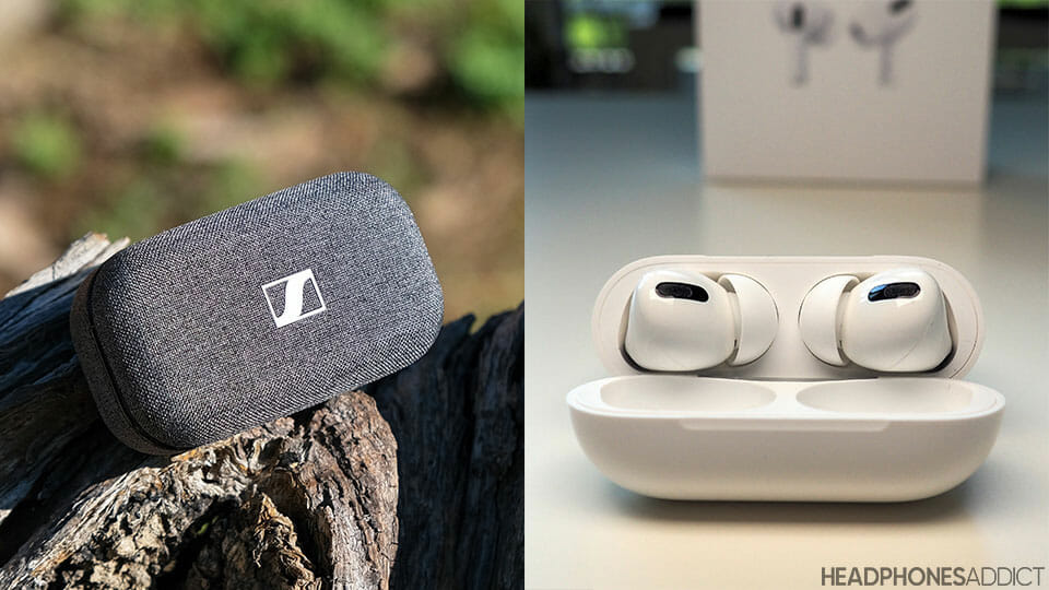 Sennheiser Momentum True Wireless 2 vs. Apple AirPods Pro the look