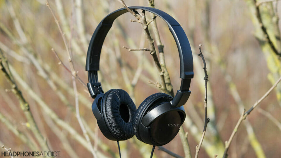 Sony MDR-ZX110 on a tree