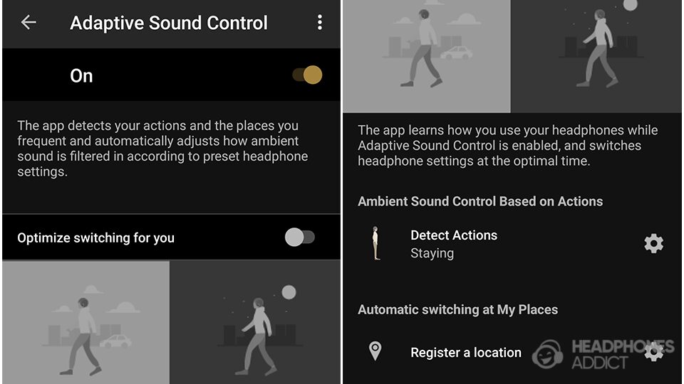 Sony WF-1000XM5 adaptive sound control