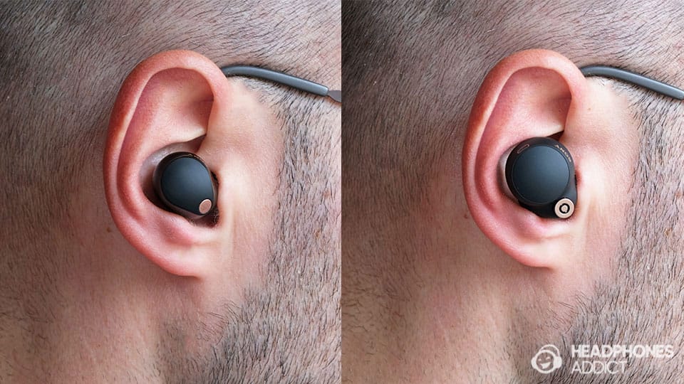 Sony WF-1000XM5 earbud fit comparison