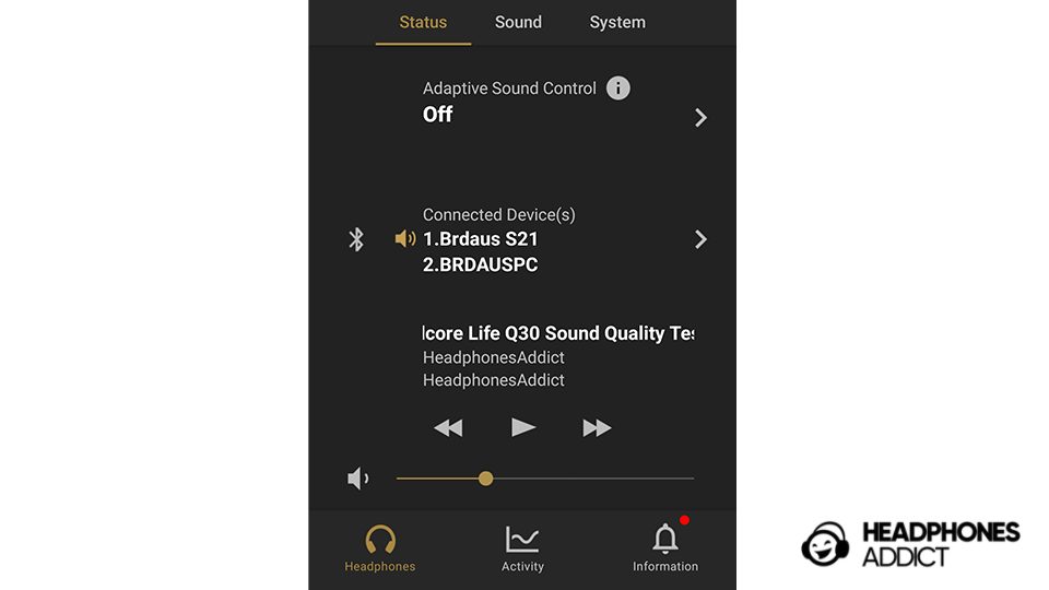 Sony app status multipoint