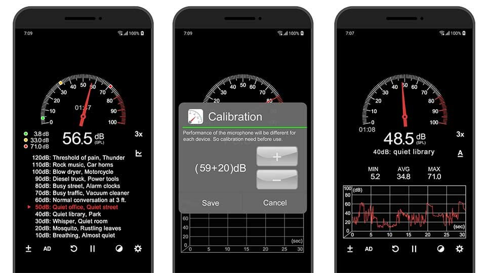 Sound Meter measurement app