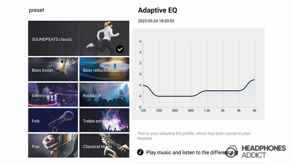 SoundPEATS Capsule3 Pro EQ features