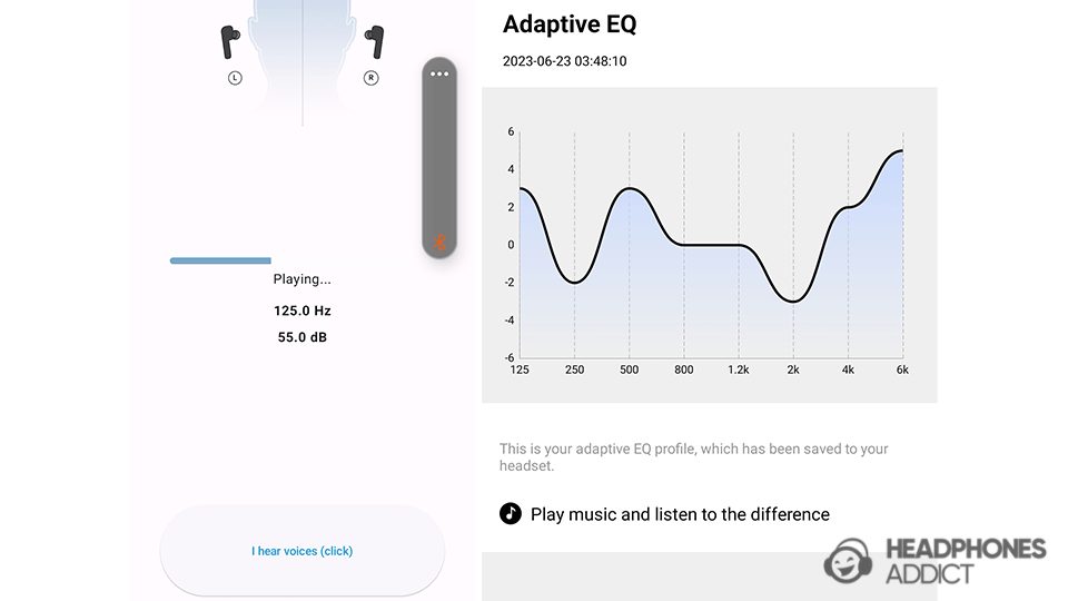 SoundPEATS RunFree Lite adaptive EQ