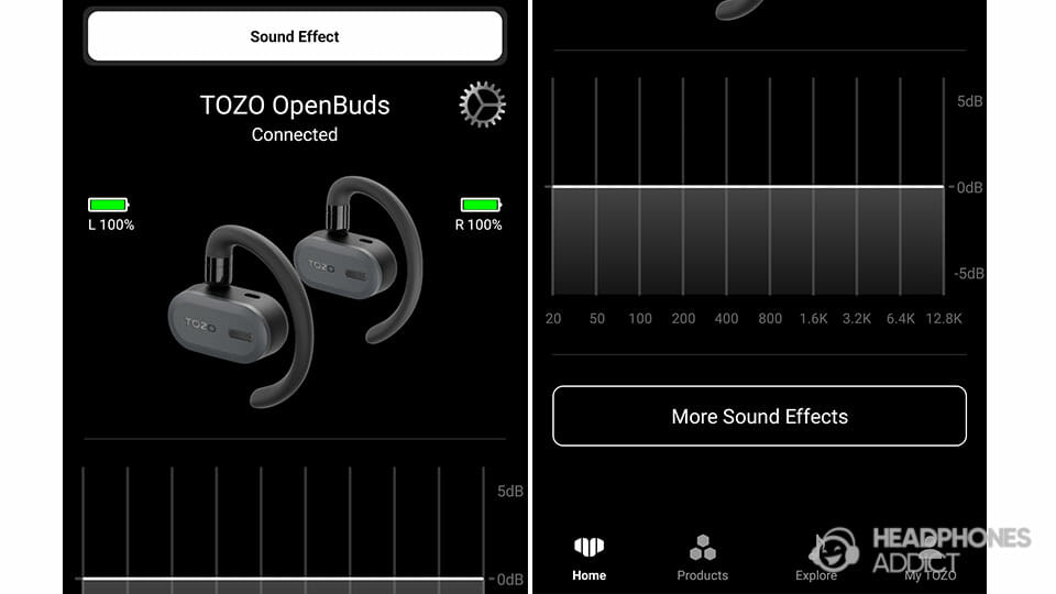 TOZO OpenBuds first page