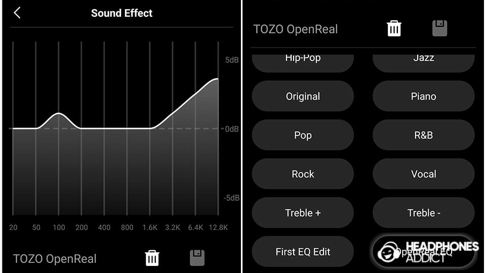 TOZO OpenReal custom EQ