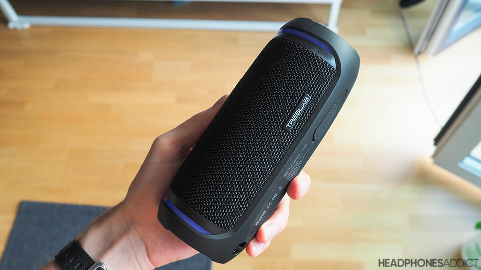 Treblab HD77 Bluetooth speaker side