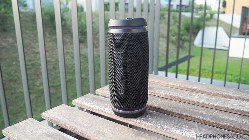 Treblab HD77 Bluetooth speaker standing