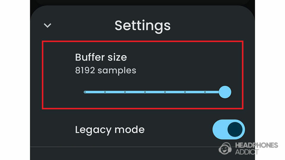 Wavelet buffer size