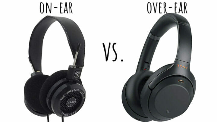 on-ear vs over-ear headphones