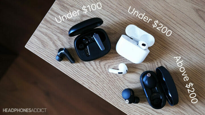 Three headphones under or above $200